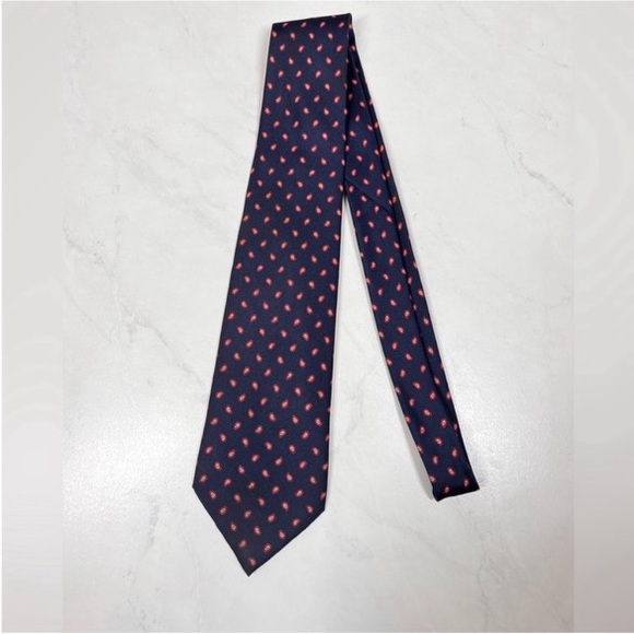 EUC Hanover Square Blue Paisley Tie - Picture 2 of 7